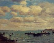 尤金 布丹 : Camaret, Fishermen and Boats